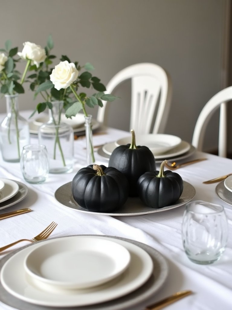 elegant pumpkin table settings