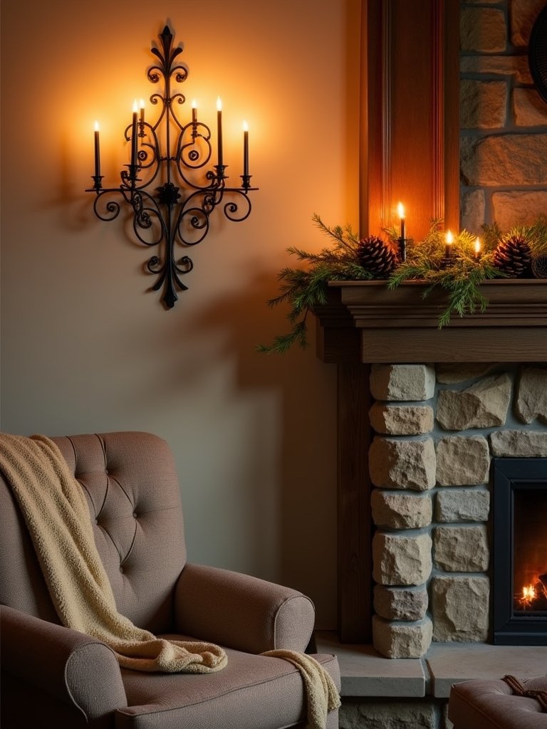 elegant wall mounted candle holders