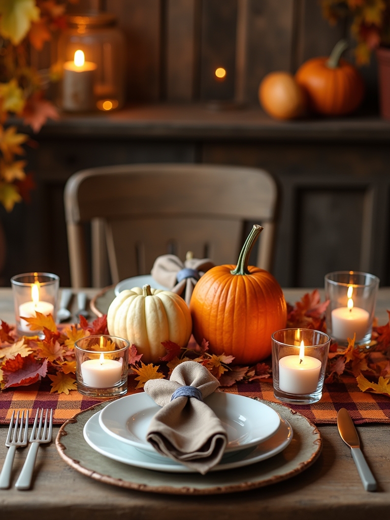 fall themed table decor ideas
