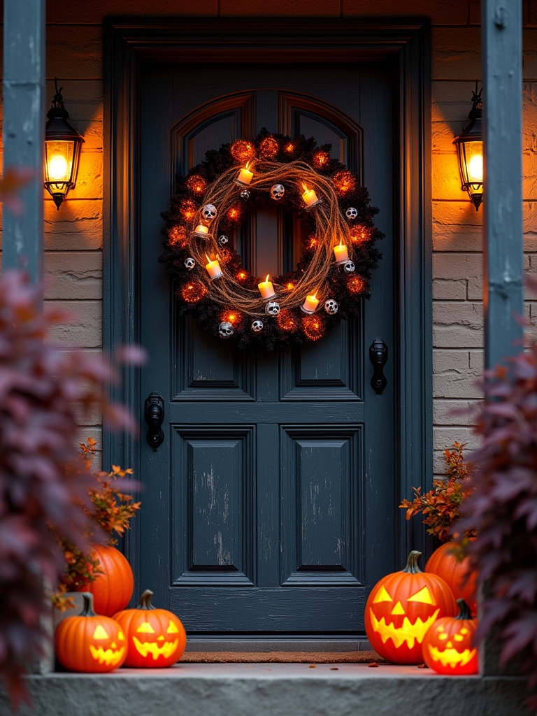 haunted wreaths for entryway