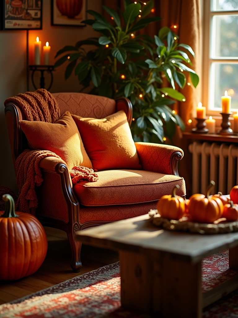 inviting warm halloween atmosphere
