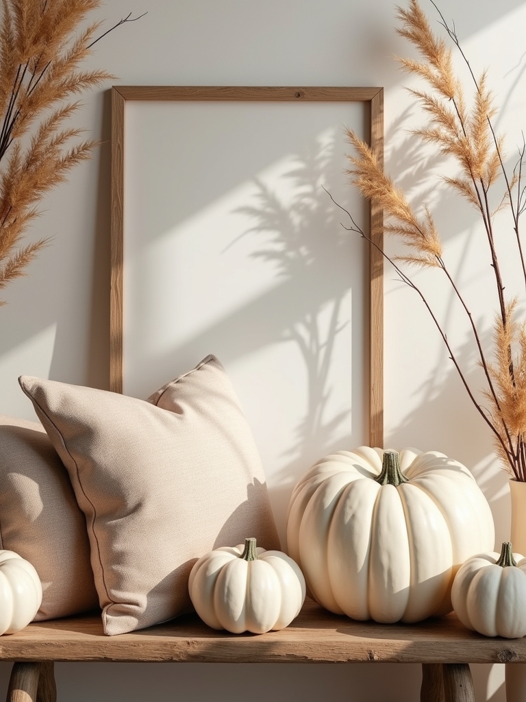light colored fall signage ideas