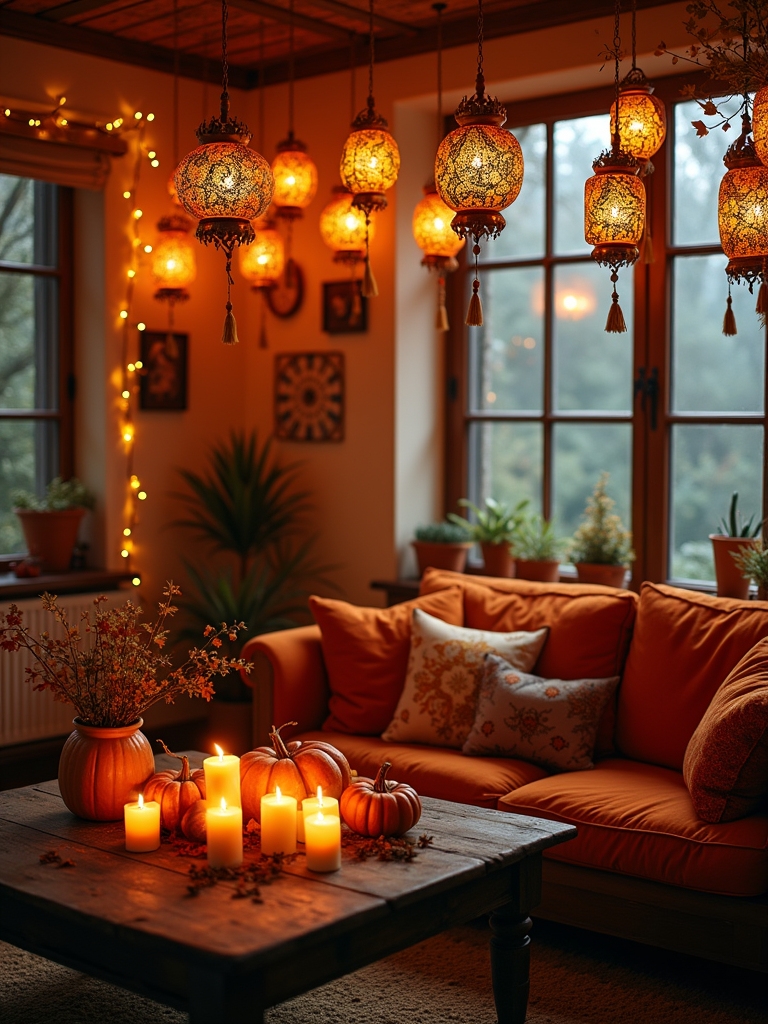 magical halloween lantern decor