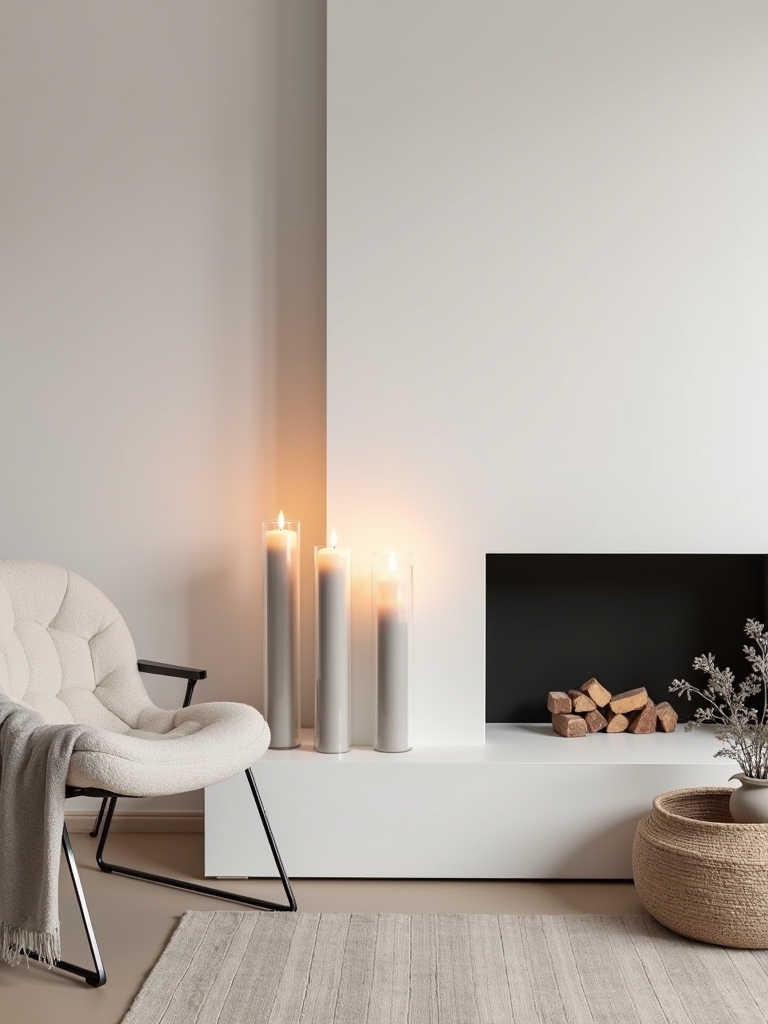minimalist candle display inspiration