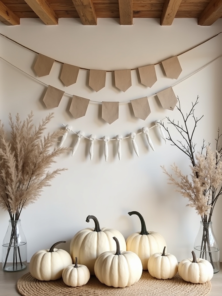 neutral fall decor banners