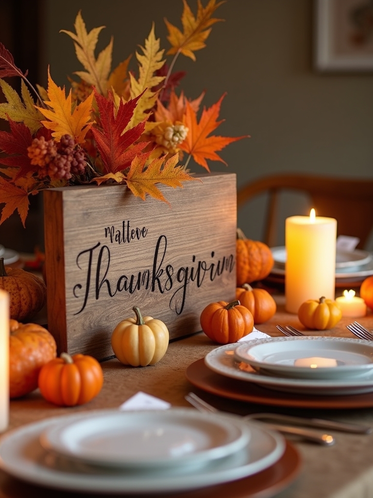 personalized thanksgiving sign ideas