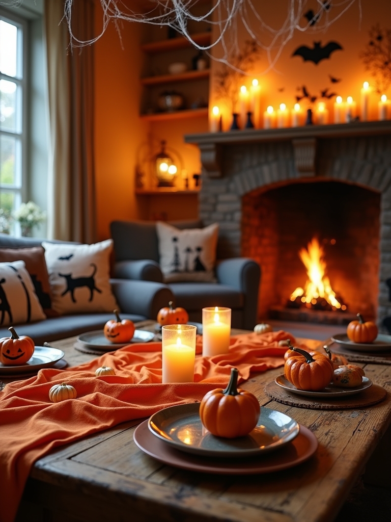 playful halloween table settings