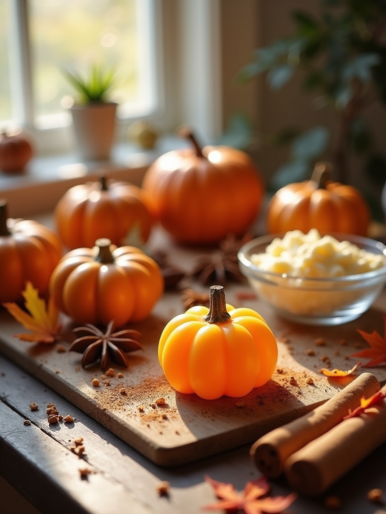 pumpkin spice soap making