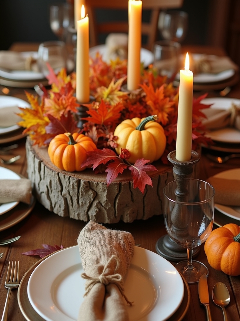 rustic wooden thanksgiving decor