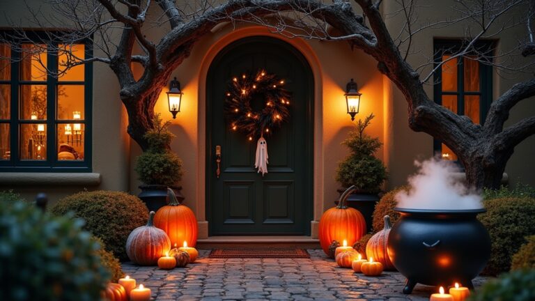 spooky halloween entryway decorations