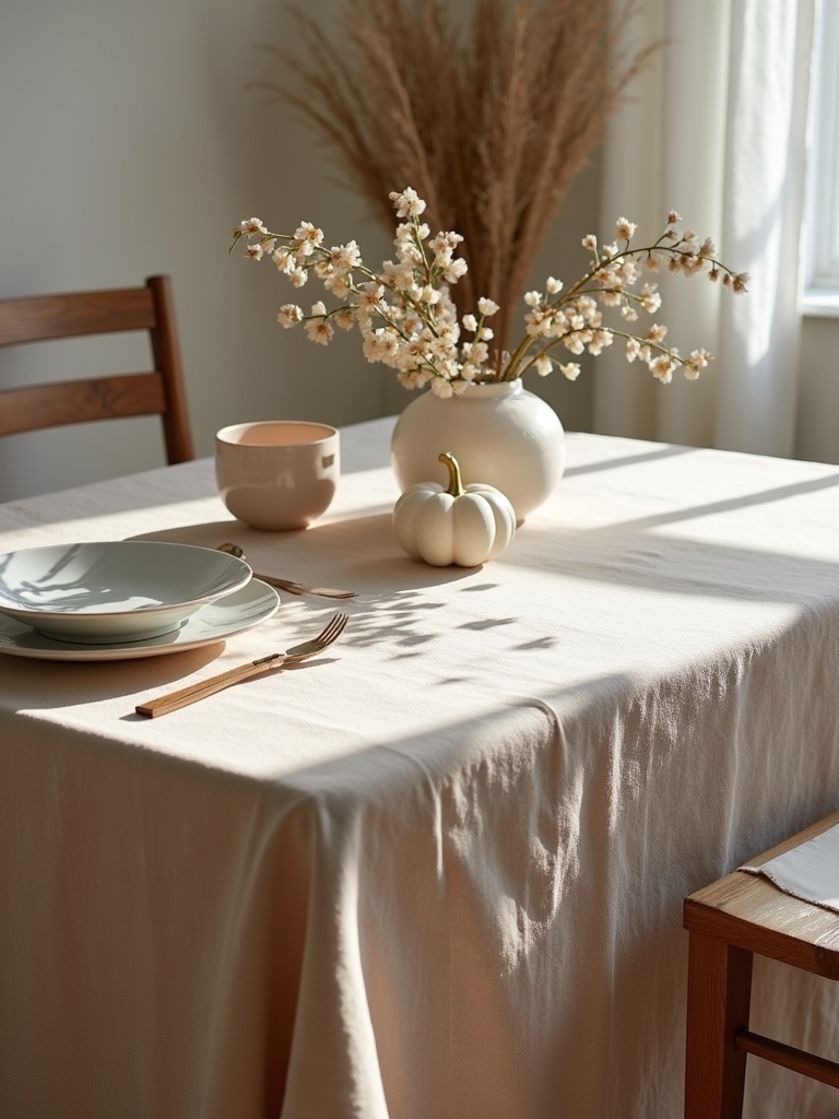 textured linen tablecloth care