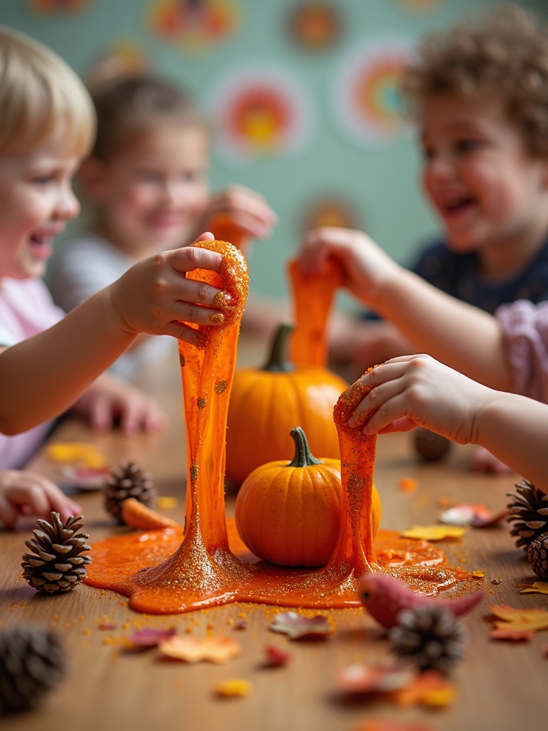 thanksgiving festive slime recipe