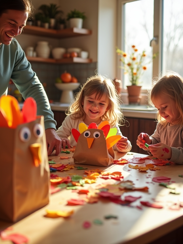 thanksgiving paper bag turkeys