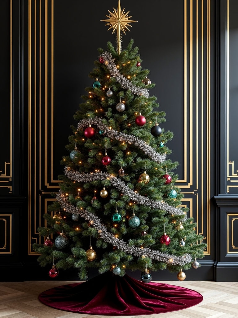 art deco christmas glamour