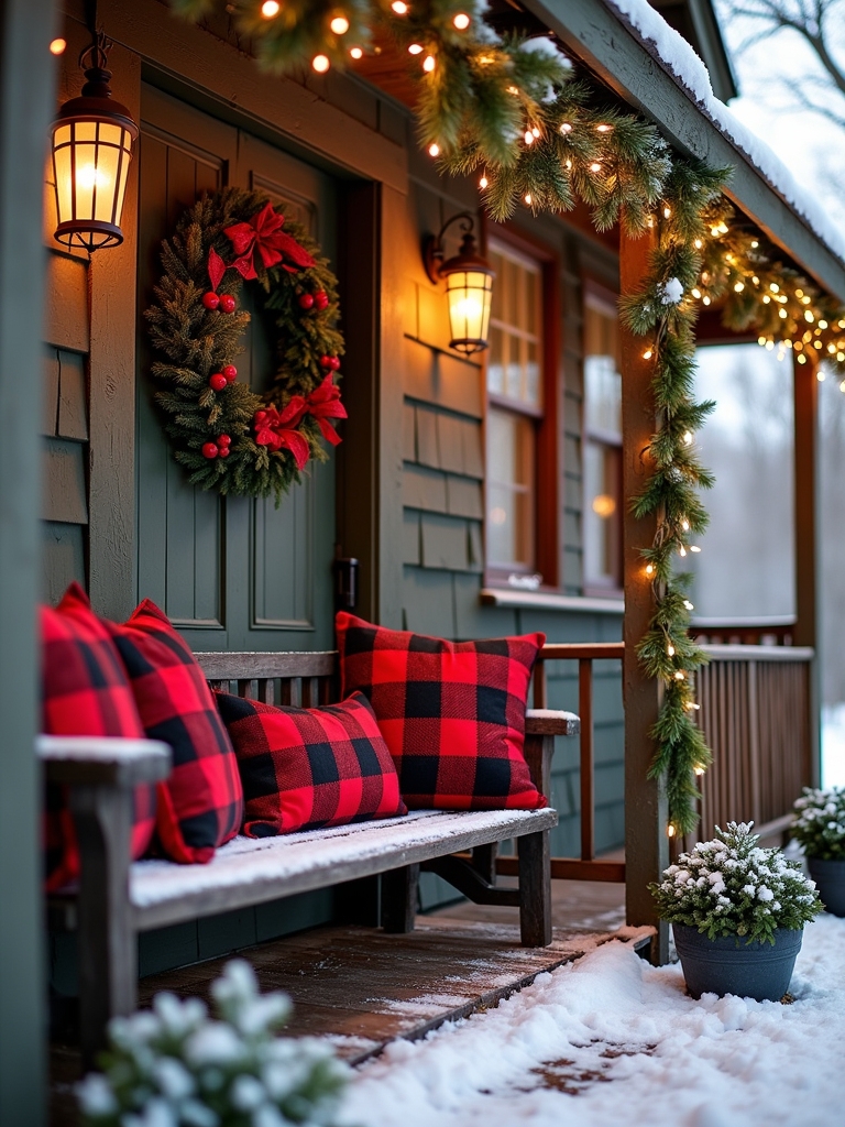 buffalo check outdoor decor