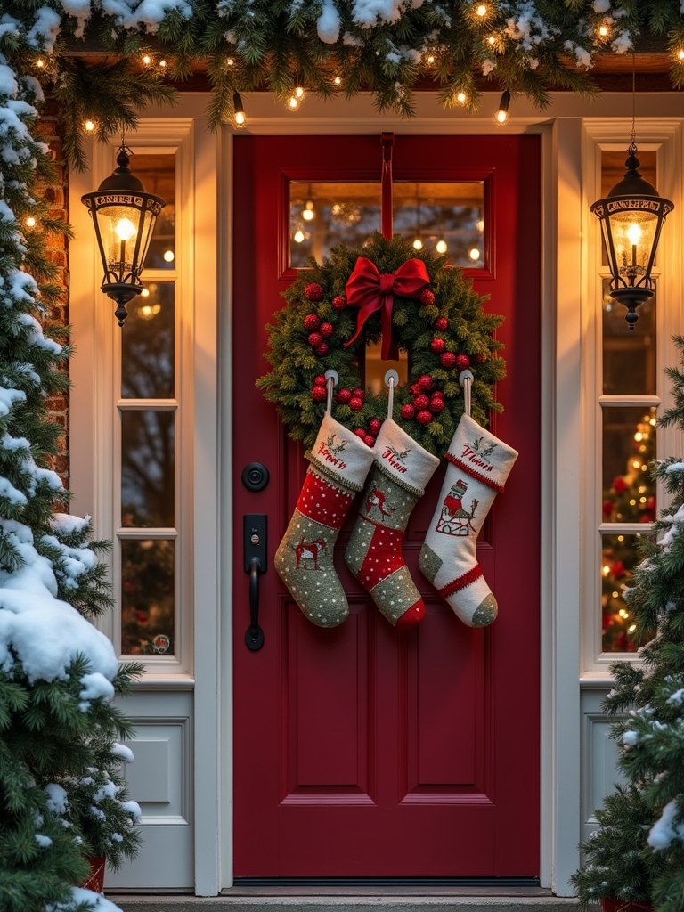 charming holiday stocking hangers