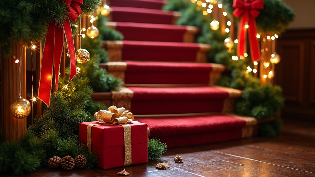 christmas staircase decoration ideas