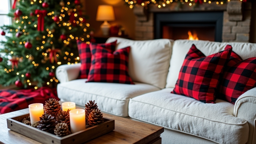 cozy buffalo check decor