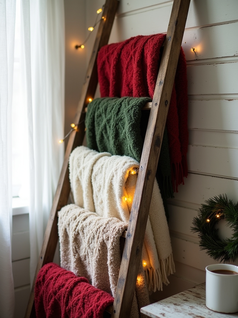 cozy farmhouse blanket decor