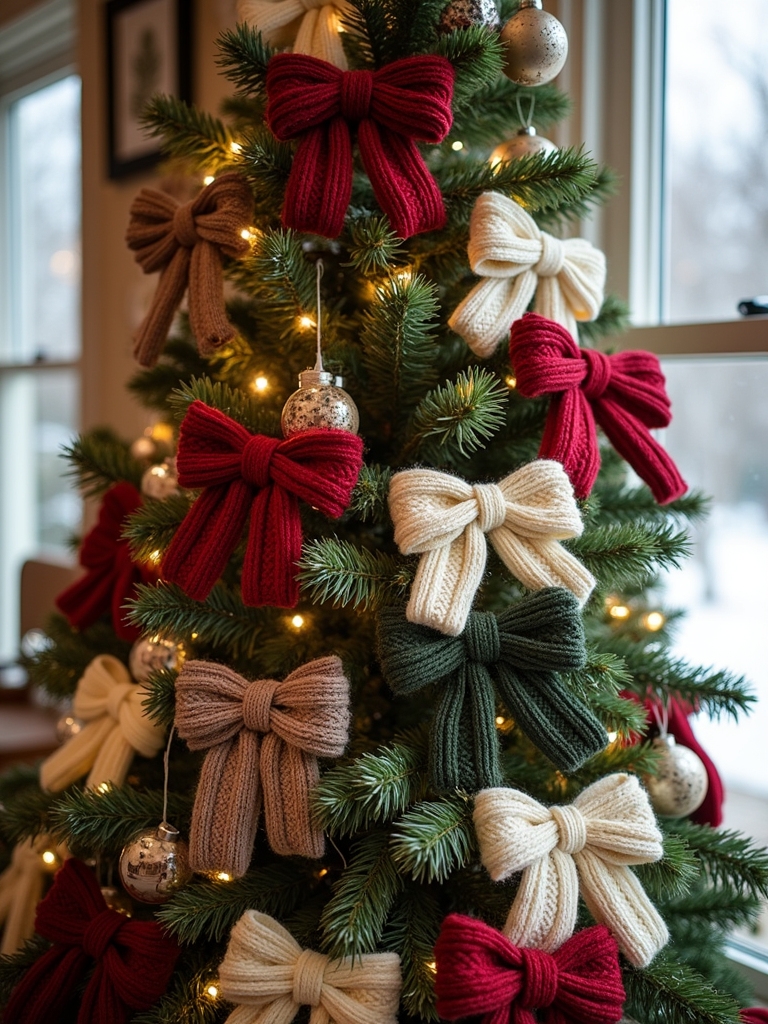 cozy handmade christmas bows
