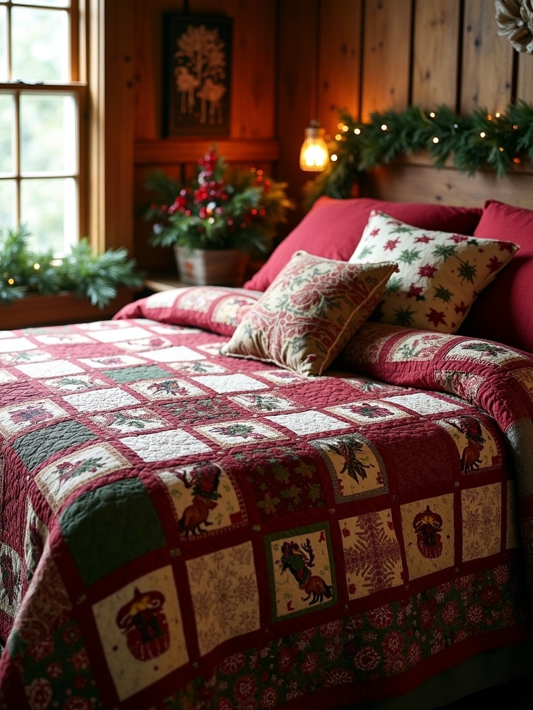 cozy quilted christmas decor