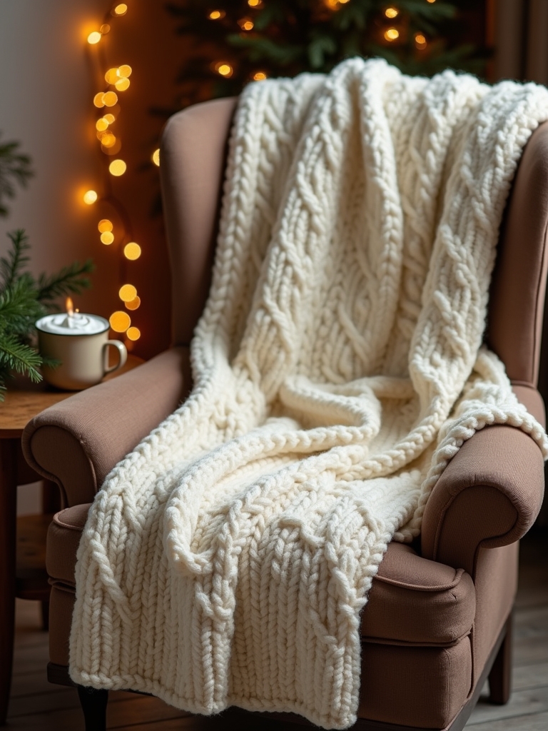 cozy winter blanket decor