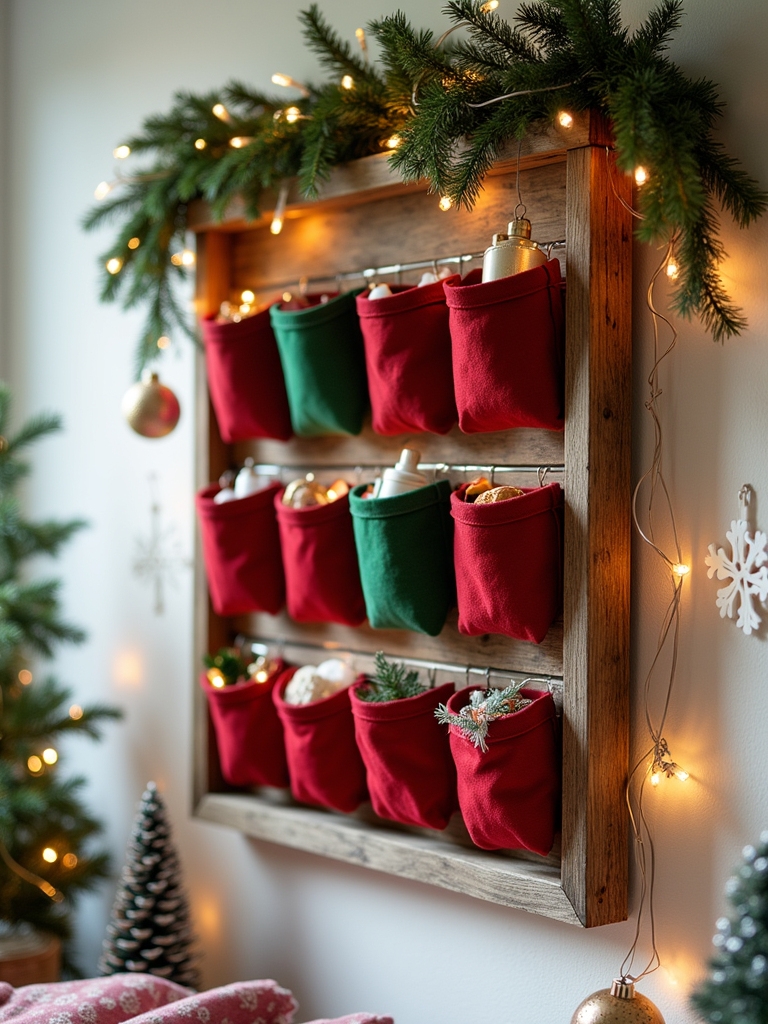 creative advent calendar decor