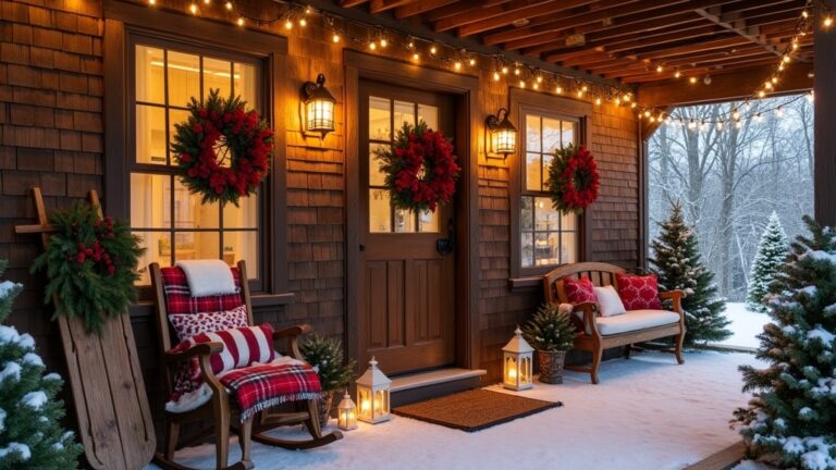 farmhouse christmas porch decor