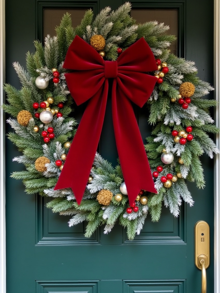 festive garlands with natural elements