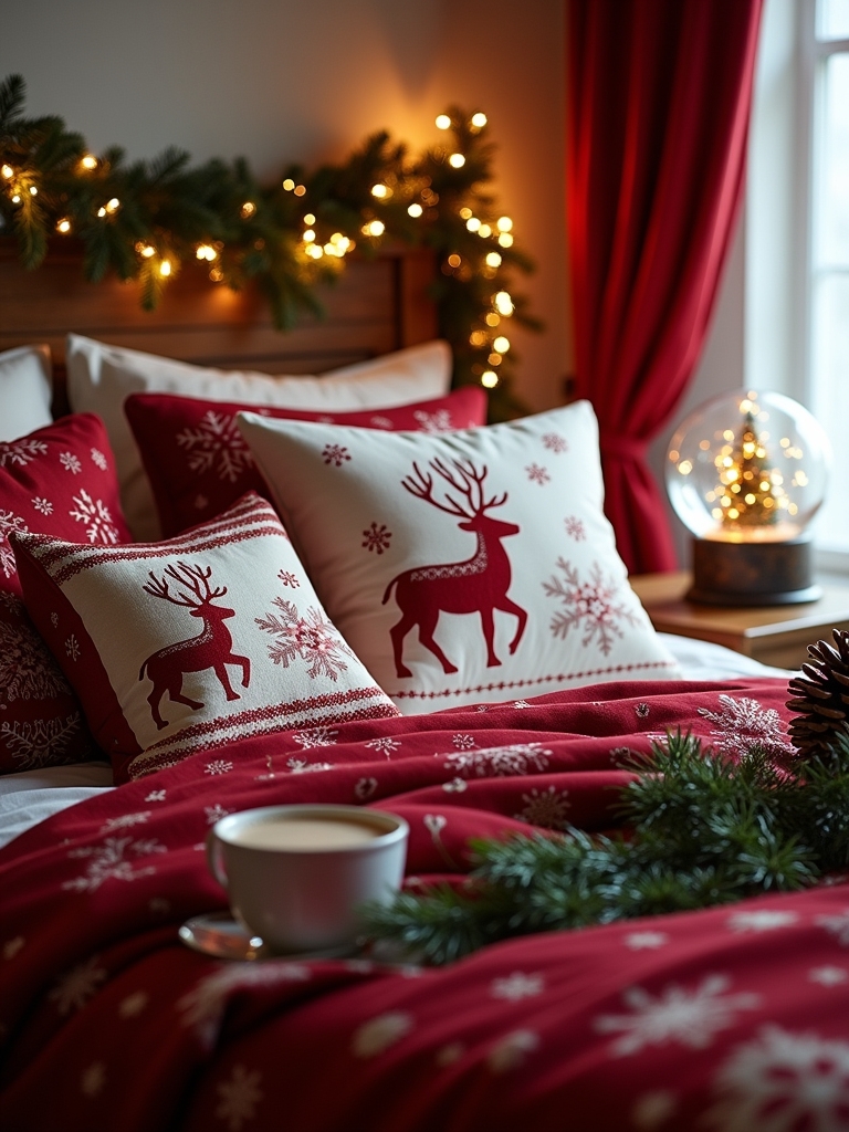 festive patterned luxurious linens