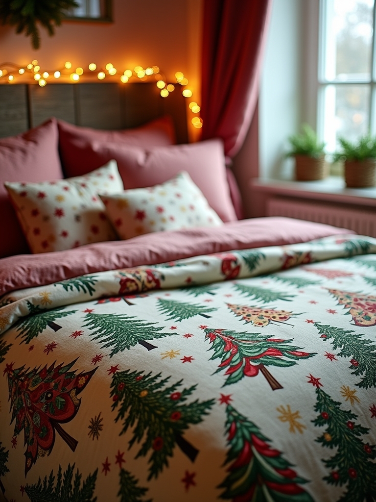 festive winter tree decor