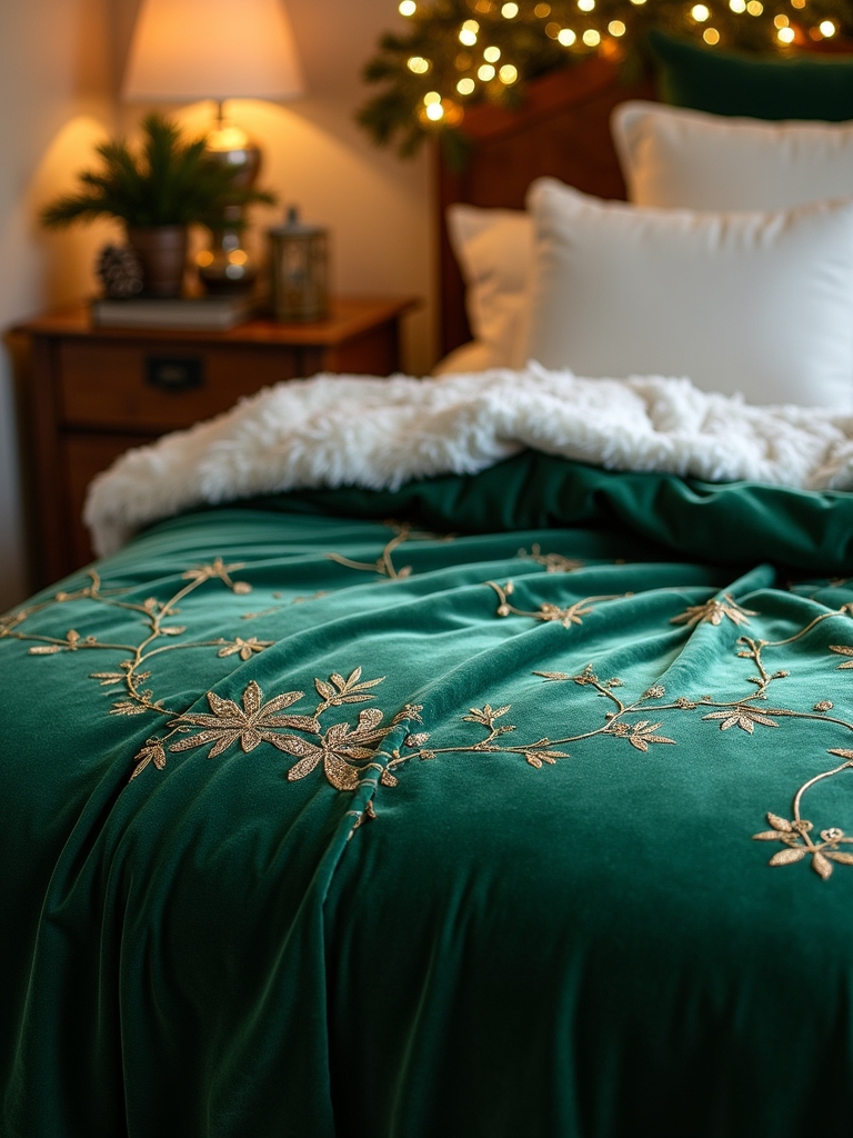 luxurious velvet holiday comforter
