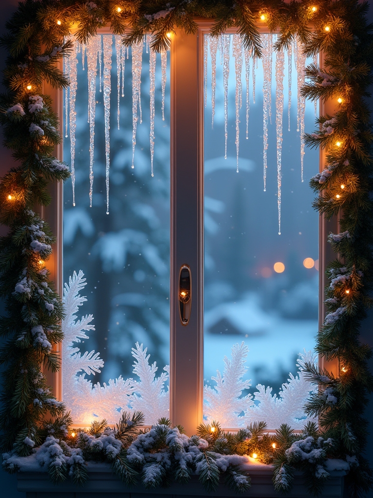magical holiday icicle illumination