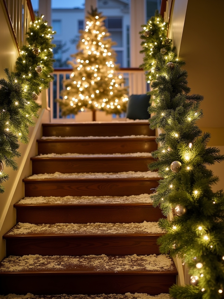 magical white lights display