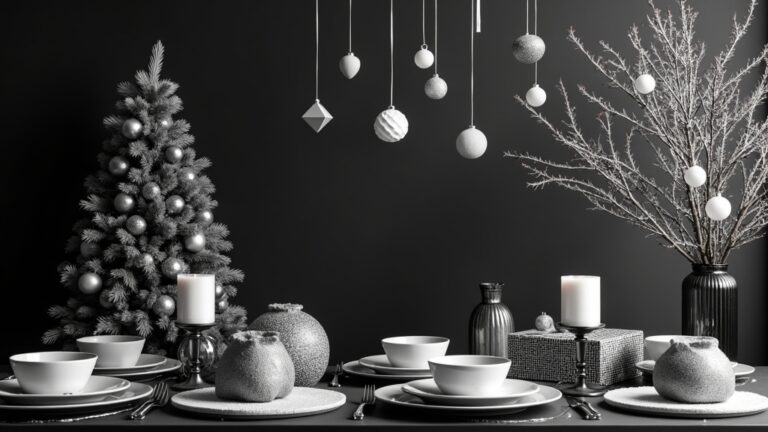 modern black and white decor