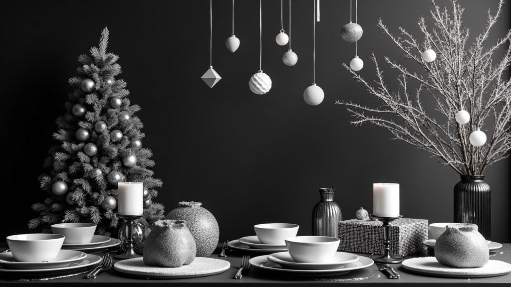 modern black and white decor