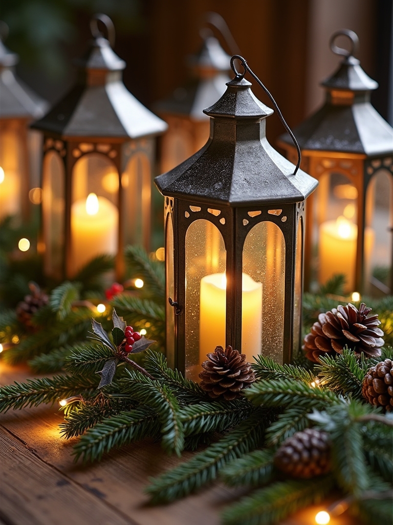 natural elements in lanterns