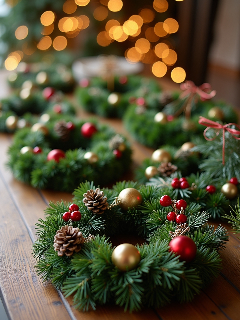 personalized holiday wreath crafting