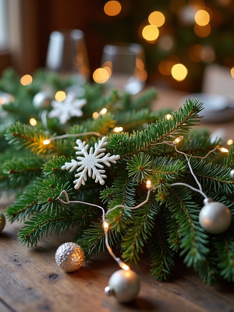 pine branch holiday centerpieces