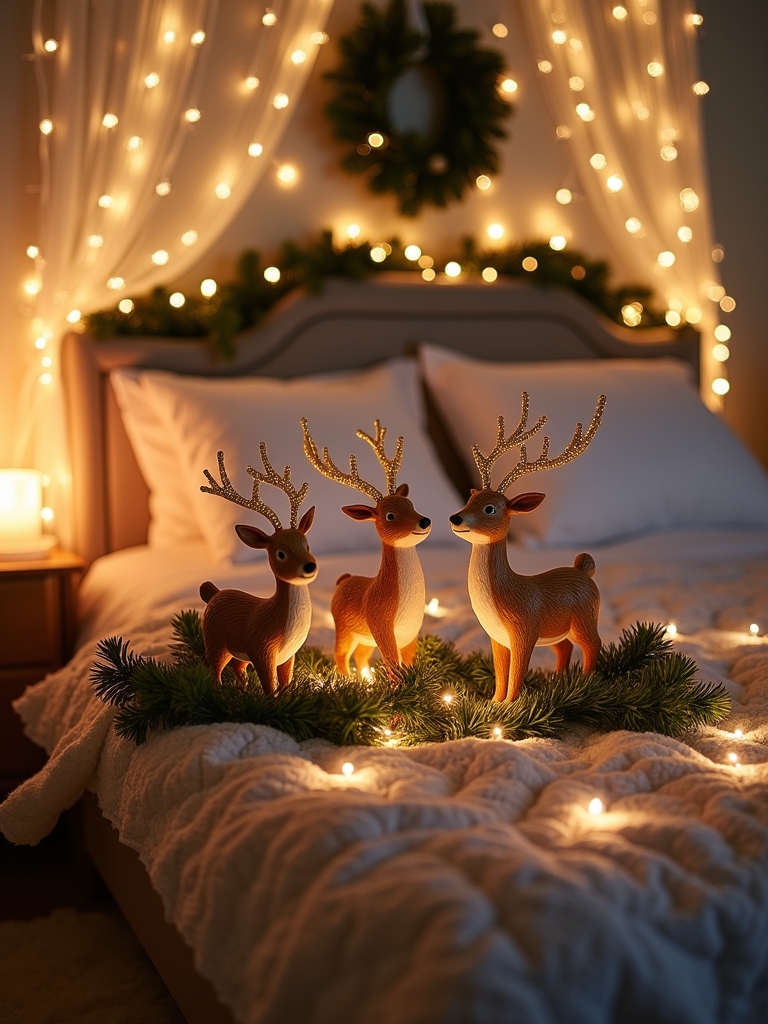 reindeer figurines for decor
