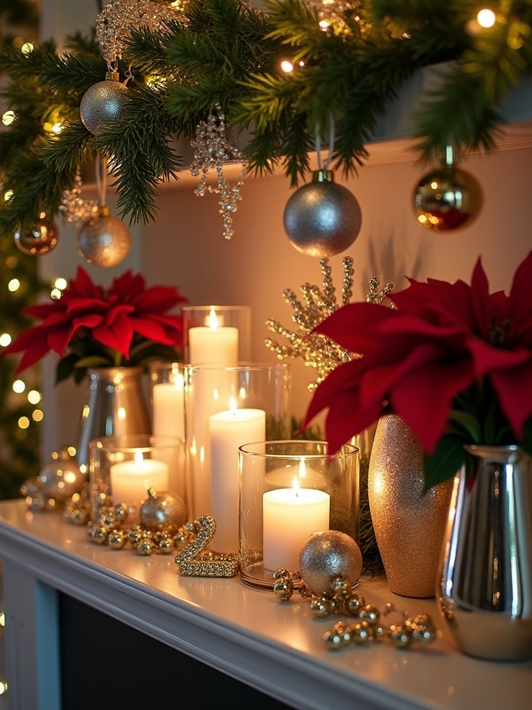 sparkling metallic holiday accents