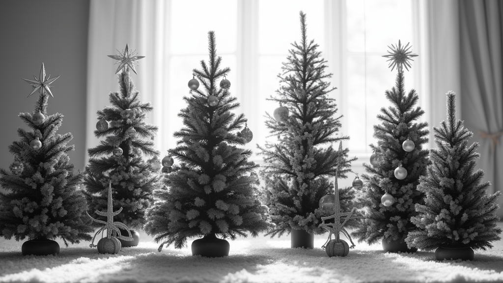 stunning black and white trees