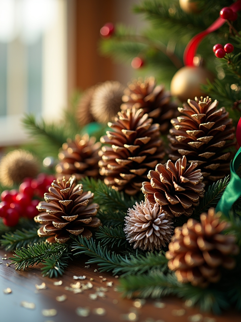 unique painted pinecone ornaments