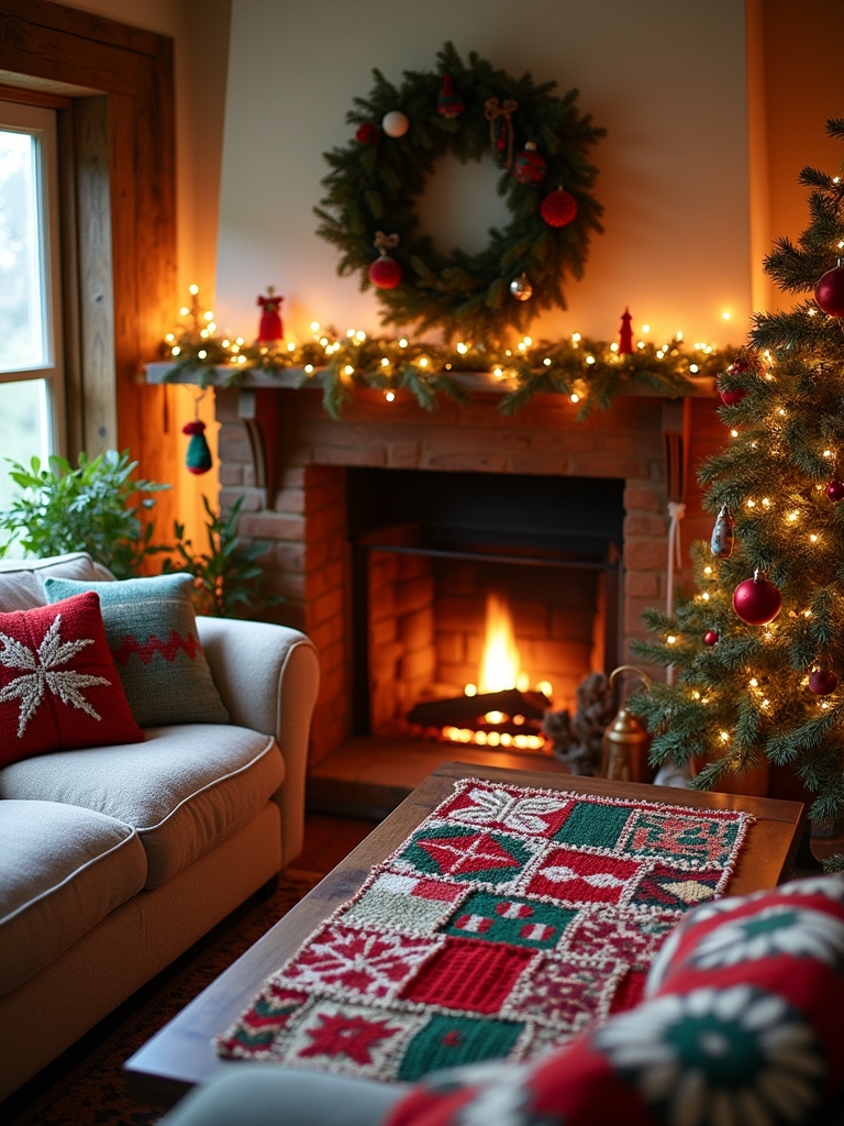 upcycled sweater holiday decor