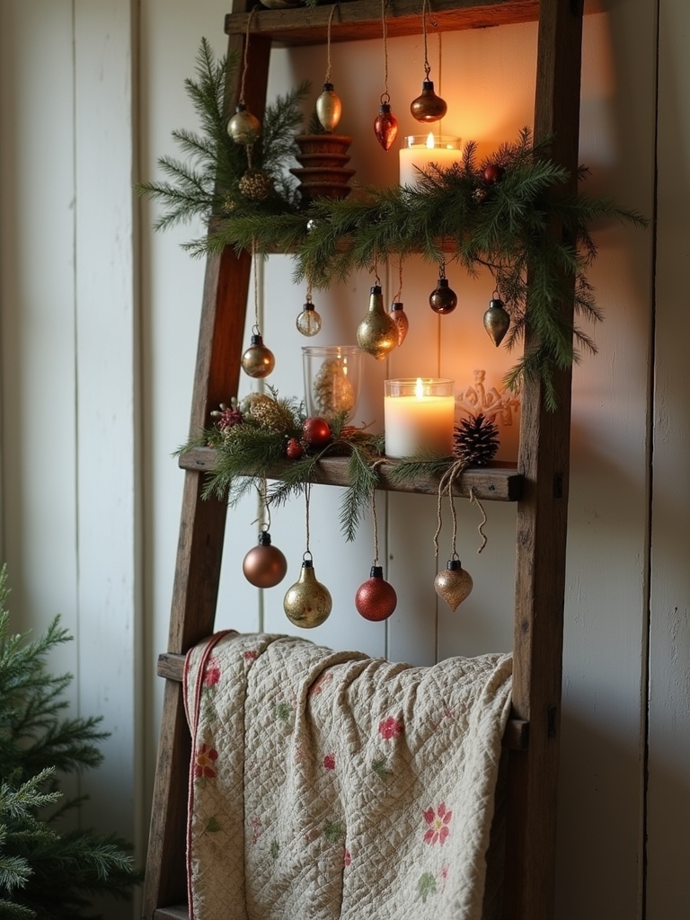 vintage ornament display ideas