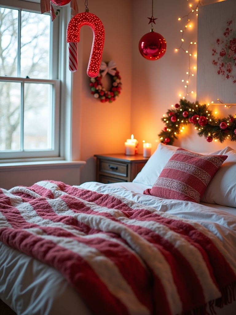 whimsical candy cane decor