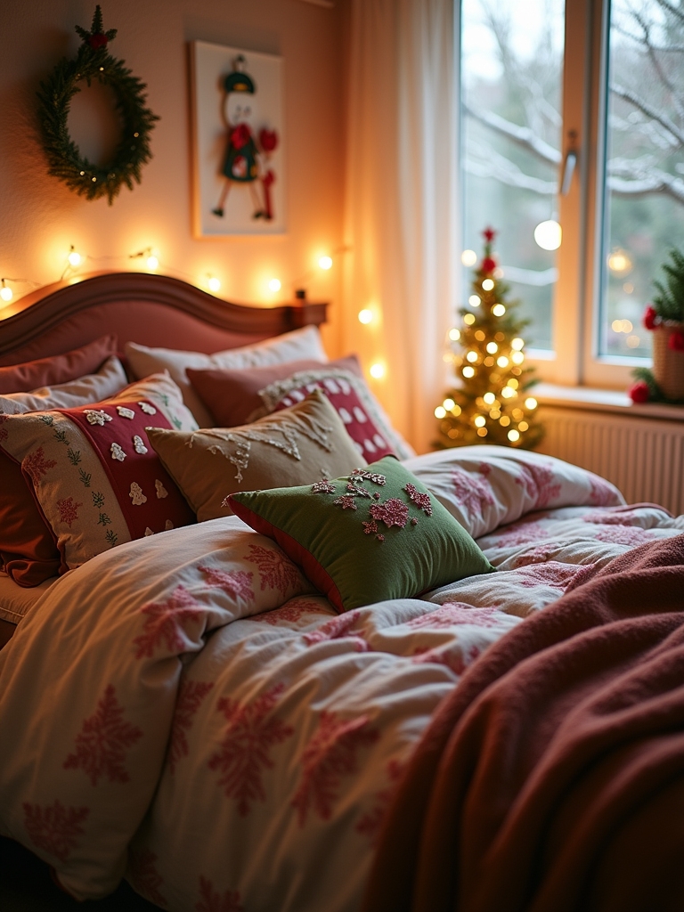 whimsical festive gingerbread comforter