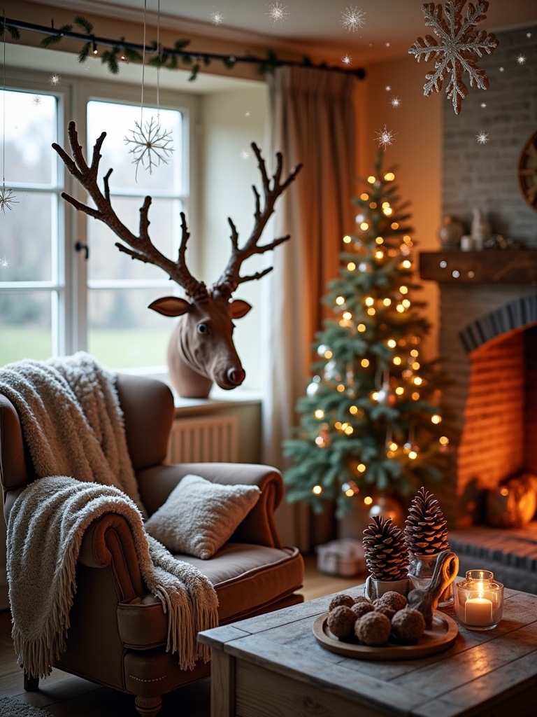 whimsical reindeer antler headbands