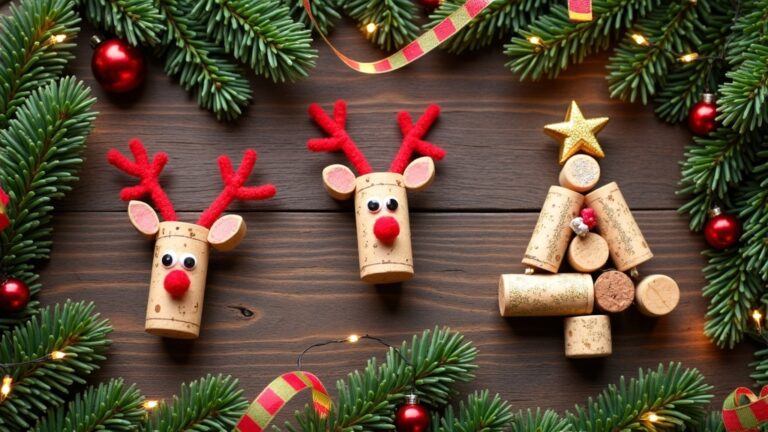 wine cork christmas crafts