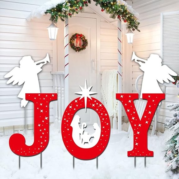 Outdoor Christmas Nativity Yard Decorations with Stake